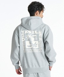 QUIKSILVER/クイックシルバー ジップアップ パーカー フーディー ロゴ バックプリント 軽量 速乾 QZP264007