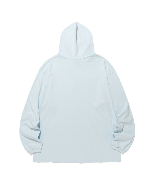NICE GHOST CLUB（ナイスゴーストクラブ）の「DREAMING GIRL ビッグビッグ フード付き長袖Tシャツ ライトブルー(NG2GFUT560A)（パーカー・レディース・ライトブルー・MEDIUM/SMALL）」の3枚目の写真