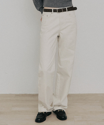 ESSENTIALS ストレートデニムパンツ [クリーム]