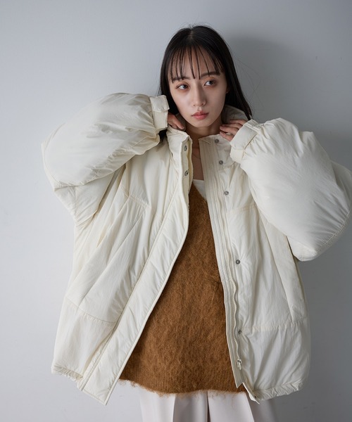 SOELA(ソエラ)の「【SOELA】モンスターパフィブルゾン/WEB限定(ブルゾン・レディース・ブラック/アイボリー・M)」の10枚目の写真