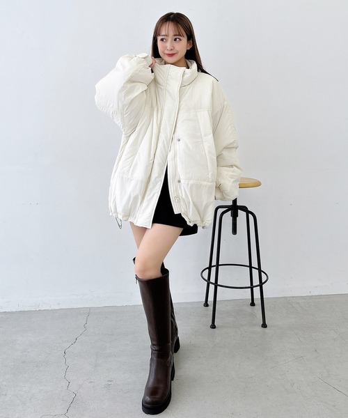 SOELA(ソエラ)の「【SOELA】モンスターパフィブルゾン/WEB限定(ブルゾン・レディース・ブラック/アイボリー・M)」の15枚目の写真
