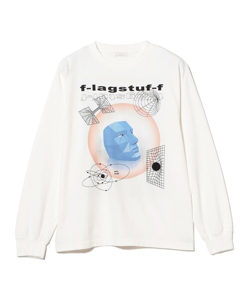 F-LAGSTUF-F(フラグスタフ)の「F-LAGSTUF-F / "future shock" L/S T-SHIRT(Tシャツ/カットソー・メンズ・ホワイト・M/L/XL)」の2枚目の写真