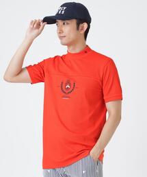 2WAYトリコット半袖ハイネックカットソー (MENS)