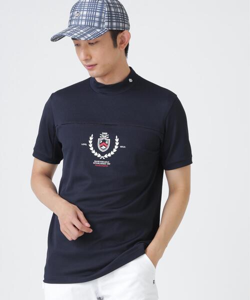 PEARLY GATES（パーリーゲイツ）の「２WAYトリコット半袖ハイネックカットソー (MENS)（Tシャツ/カットソー・メンズ・ネイビー/ホワイト/オレンジ・LARGE/X-LARGE/MEDIUM）」の13枚目の写真