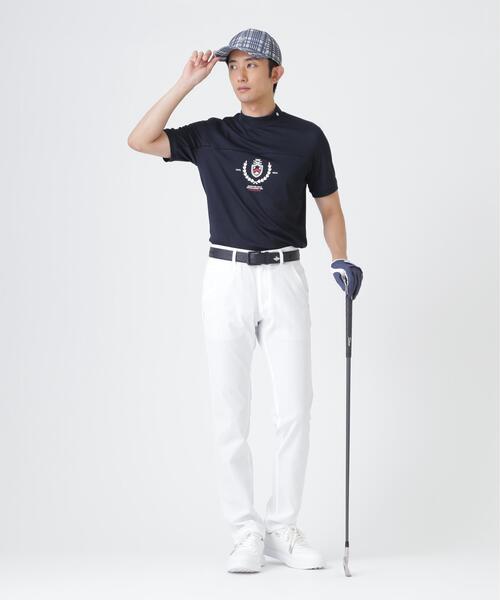 PEARLY GATES（パーリーゲイツ）の「２WAYトリコット半袖ハイネックカットソー (MENS)（Tシャツ/カットソー・メンズ・ネイビー/ホワイト/オレンジ・LARGE/X-LARGE/MEDIUM）」の14枚目の写真