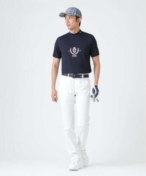 PEARLY GATES（パーリーゲイツ）の「２WAYトリコット半袖ハイネックカットソー (MENS)（Tシャツ/カットソー・メンズ・ネイビー/ホワイト/オレンジ・LARGE/X-LARGE/MEDIUM）」の16枚目の写真