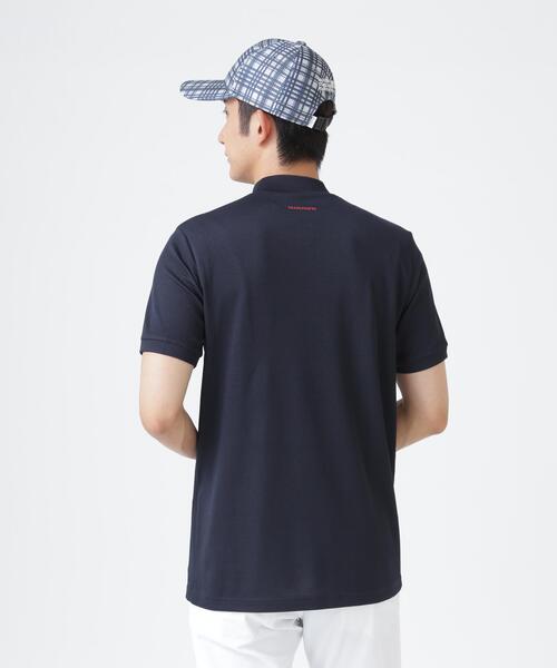 PEARLY GATES（パーリーゲイツ）の「２WAYトリコット半袖ハイネックカットソー (MENS)（Tシャツ/カットソー・メンズ・ネイビー/ホワイト/オレンジ・LARGE/X-LARGE/MEDIUM）」の18枚目の写真