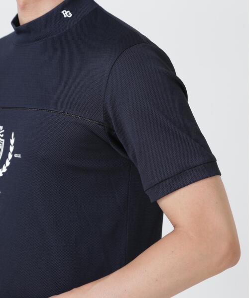 PEARLY GATES（パーリーゲイツ）の「２WAYトリコット半袖ハイネックカットソー (MENS)（Tシャツ/カットソー・メンズ・ネイビー/ホワイト/オレンジ・LARGE/X-LARGE/MEDIUM）」の20枚目の写真