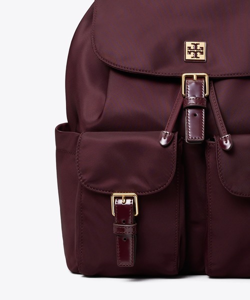 TORY BURCH(トリーバーチ)の「ヴァージニア バックパック(バックパック/リュック・レディース・バーガンディー・ONE SIZE)」の2枚目の写真
