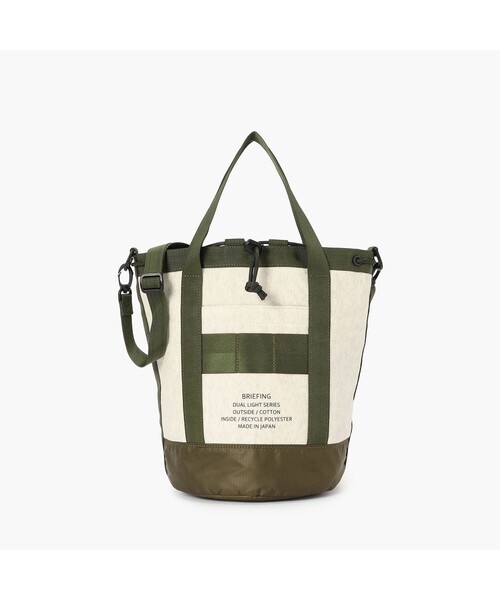 BRIEFING(ブリーフィング)の「【BRIEFING/ブリーフィング】DLS REVERSIBLE DRAWSTRING SHOULDER(ショルダーバッグ・メンズ・グレー/オートミール・FREE)」の1枚目の写真