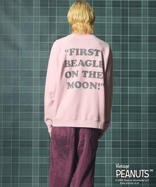 MAISON SPECIAL(メゾンスペシャル)の「《UNISEX》「PEANUTS」プライムオーバークルーネックスウェット/「PEANUTS」Prime-Over Crew Neck Sweatshirt【MAISON SPECIAL/メゾンスペシャル】(スウェット・メンズ・ブラック/サーモンピンク/グレー・0/1/2)」の16枚目の写真