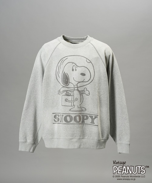 MAISON SPECIAL(メゾンスペシャル)の「《UNISEX》「PEANUTS」プライムオーバークルーネックスウェット/「PEANUTS」Prime-Over Crew Neck Sweatshirt【MAISON SPECIAL/メゾンスペシャル】(スウェット・メンズ・ブラック/サーモンピンク/グレー・0/1/2)」の15枚目の写真