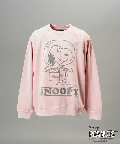 MAISON SPECIAL(メゾンスペシャル)の「《UNISEX》「PEANUTS」プライムオーバークルーネックスウェット/「PEANUTS」Prime-Over Crew Neck Sweatshirt【MAISON SPECIAL/メゾンスペシャル】(スウェット・メンズ・ブラック/サーモンピンク/グレー・0/1/2)」の14枚目の写真