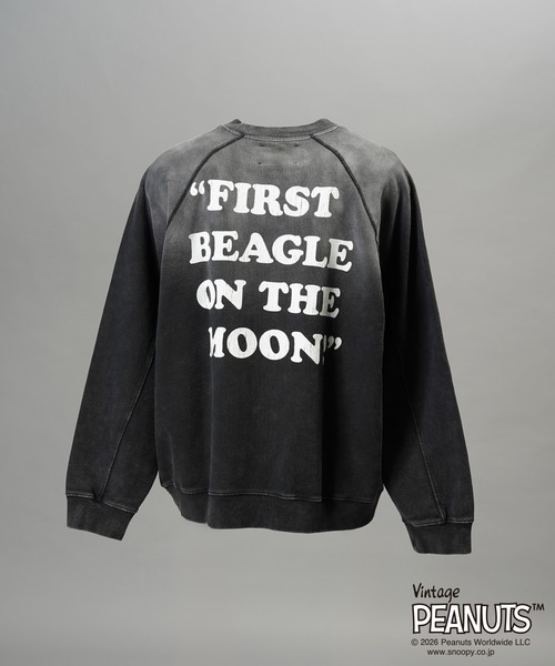 MAISON SPECIAL(メゾンスペシャル)の「《UNISEX》「PEANUTS」プライムオーバークルーネックスウェット/「PEANUTS」Prime-Over Crew Neck Sweatshirt【MAISON SPECIAL/メゾンスペシャル】(スウェット・メンズ・ブラック/サーモンピンク/グレー・0/1/2)」の11枚目の写真