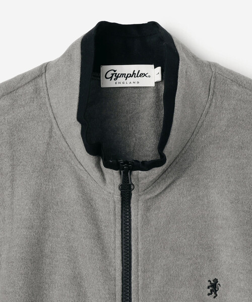 GYMPHLEX（ジムフレックス）の「Gymphlex | スタンドカラー ジップアップブルゾン MEN（その他トップス・メンズ・グレー/ダークブラウン・M/L）」の5枚目の写真