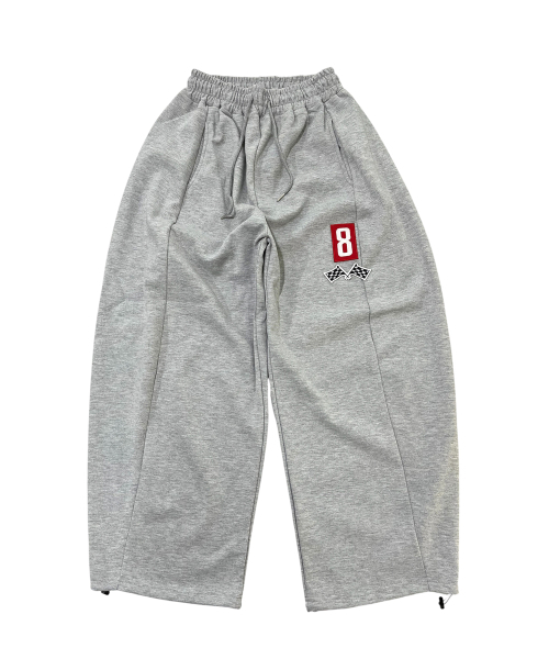 SK8ER ROCK(スケーターロック)の「8 Flag カーブドスウェットパンツ(メランジグレー)(スウェットパンツ・メンズ・その他・LARGE/MEDIUM)」の1枚目の写真