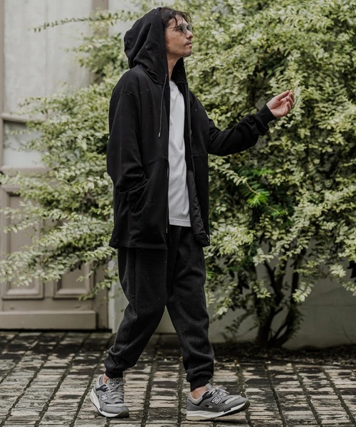 CAMBIO(カンビオ)の「mpa4271- ミリタリーロングZIPパーカー(BP-BFA0142)(パーカー・メンズ・ブラック/ネイビー/グレー・S/M/L)」の9枚目の写真