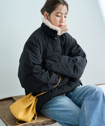 限定展開 2way ボア 襟付き ジャケット