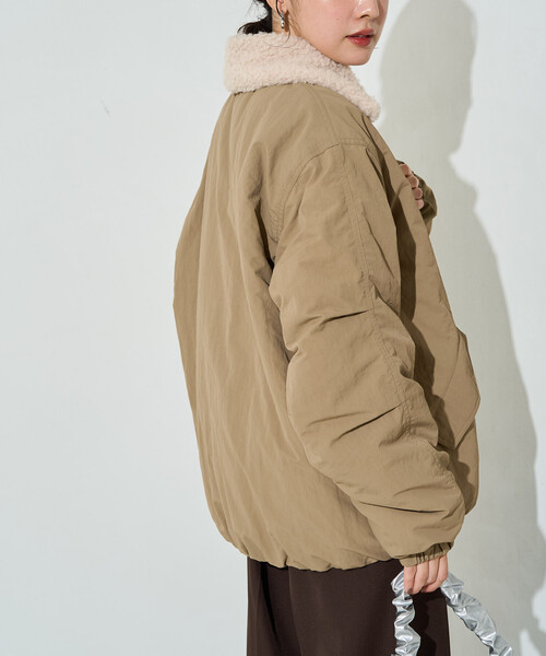 FREAK'S STORE(フリークスストア)の「限定展開 2way ボア 襟付き ジャケット(その他アウター・レディース・ブラック/オリーブ/ベージュ・フリ-)」の8枚目の写真