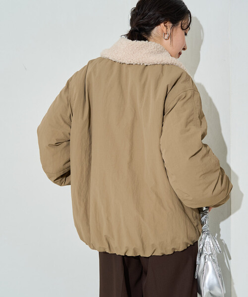 FREAK'S STORE(フリークスストア)の「限定展開 2way ボア 襟付き ジャケット(その他アウター・レディース・ブラック/オリーブ/ベージュ・フリ-)」の9枚目の写真