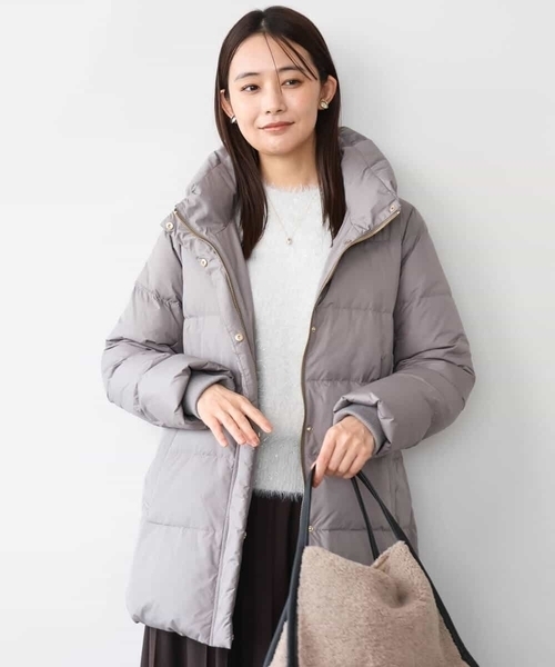 MK MICHEL KLEIN（エムケーミッシェルクラン）の「[撥水/リサイクルダウン]ベーシックタフタミドルダウンコート（ダウンジャケット/コート・レディース・アイボリー/ネイビー/ブラック/モカ・40/38）」の22枚目の写真