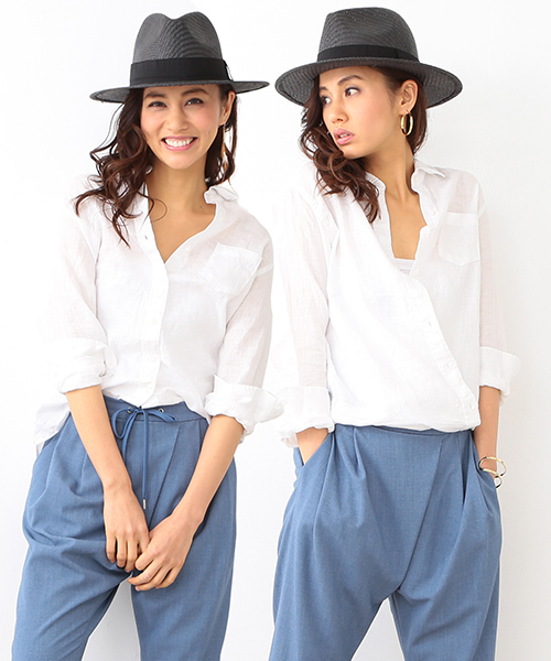 B:MING by BEAMS（ビーミングバイビームス）の「【LEE6月号掲載】ビーミング by ビームス / リネンシャツ 16SS（シャツ/ブラウス・レディース・ホワイト/ナチュラル/ネイビー/その他1/その他2/その他3・SMALL/MEDIUM）」の2枚目の写真