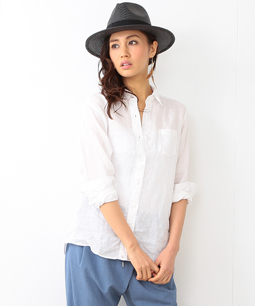 B:MING by BEAMS（ビーミングバイビームス）の「【LEE6月号掲載】ビーミング by ビームス / リネンシャツ 16SS（シャツ/ブラウス・レディース・ホワイト/ナチュラル/ネイビー/その他1/その他2/その他3・SMALL/MEDIUM）」の7枚目の写真