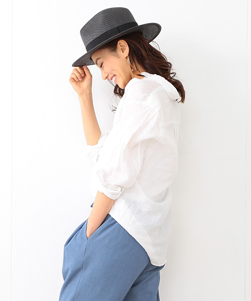 B:MING by BEAMS（ビーミングバイビームス）の「【LEE6月号掲載】ビーミング by ビームス / リネンシャツ 16SS（シャツ/ブラウス・レディース・ホワイト/ナチュラル/ネイビー/その他1/その他2/その他3・SMALL/MEDIUM）」の8枚目の写真