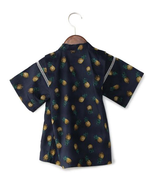 highking（ハイキング）の「【KIDS】別注 HIGHKING(ハイキング) ジンベイ パイナップル（浴衣・キッズ・ネイビー・M(120-130c/S(100-110c)）」の12枚目の写真