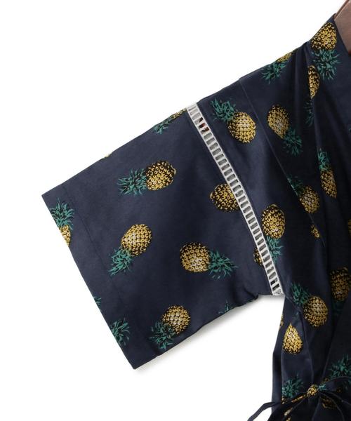 highking（ハイキング）の「【KIDS】別注 HIGHKING(ハイキング) ジンベイ パイナップル（浴衣・キッズ・ネイビー・M(120-130c/S(100-110c)）」の14枚目の写真