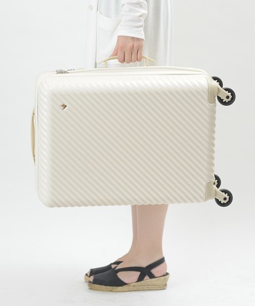 HaNT(ハント)の「HANT マイン 33L(スーツケース/キャリーバッグ・レディース・ネイビー/レッド/アイボリー/ブラック/グレー/ピンク/ブルー/ホワイト・フリ-)」の21枚目の写真