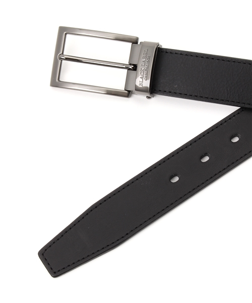BLACK LABEL CRESTBRIDGE（ブラックレーベル・クレストブリッジ）の「クレストブリッジ　レザーベルト（ベルト・メンズ・ブラック×シルバー/ブラック×グレー/ブラウン系その他/ブラウン・X）」の5枚目の写真