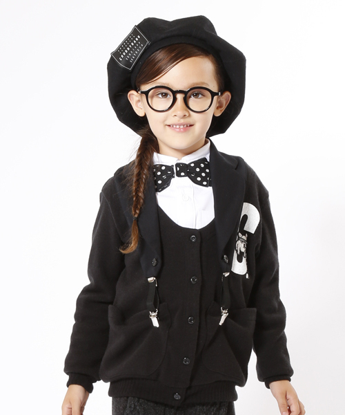 CHUBBYGANG(チャビーギャング)の「ビッグベレー帽(ハット・キッズ・ネイビー/ブラック・56/54)」の2枚目の写真