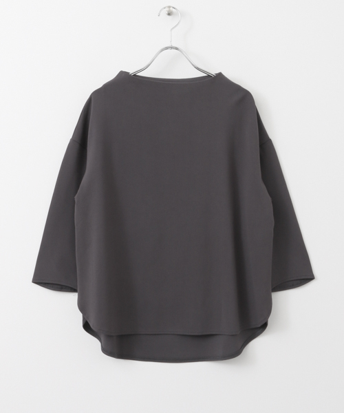 SENSE OF PLACE by URBAN RESEARCH（センスオブプレイスバイアーバンリサーチ）の「ポンチボトルネックTシャツ（Tシャツ/カットソー・レディース・ピンク/オフホワイト/チャコールグレー・FREE）」の3枚目の写真