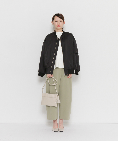 SENSE OF PLACE by URBAN RESEARCH（センスオブプレイスバイアーバンリサーチ）の「ポンチボトルネックTシャツ（Tシャツ/カットソー・レディース・ピンク/オフホワイト/チャコールグレー・FREE）」の10枚目の写真