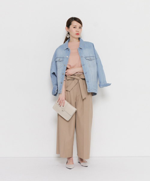 SENSE OF PLACE by URBAN RESEARCH（センスオブプレイスバイアーバンリサーチ）の「ポンチボトルネックTシャツ（Tシャツ/カットソー・レディース・ピンク/オフホワイト/チャコールグレー・FREE）」の15枚目の写真