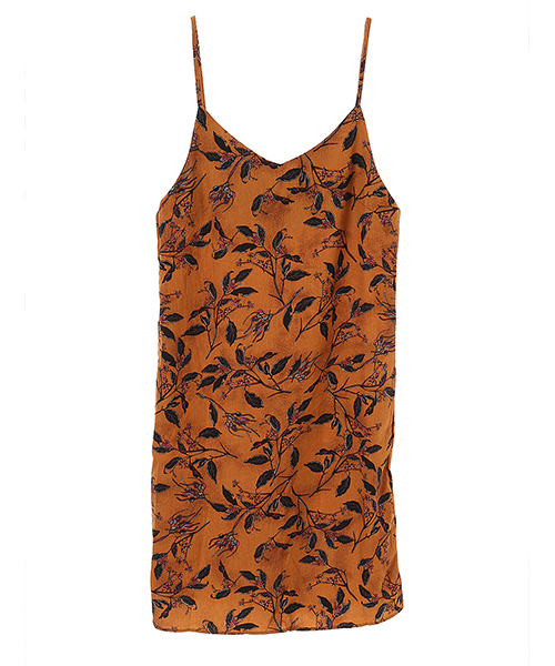 fifth(フィフス)の「フラワーキャミソールワンピース(ワンピース・レディース・ネイビー/マスタード・MEDIUM)」の1枚目の写真