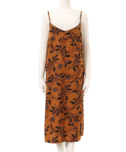 fifth(フィフス)の「フラワーキャミソールワンピース(ワンピース・レディース・ネイビー/マスタード・MEDIUM)」の3枚目の写真