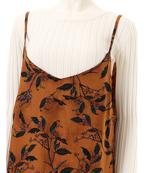 fifth(フィフス)の「フラワーキャミソールワンピース(ワンピース・レディース・ネイビー/マスタード・MEDIUM)」の6枚目の写真