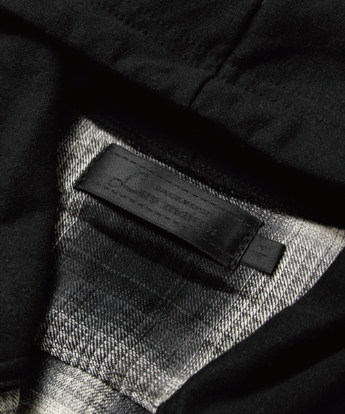 Luv maison（ラブメゾン）の「Luvフーデッドチェックシャツ（シャツ/ブラウス・メンズ・ブラック/ブルー/レッド・L/M）」の14枚目の写真