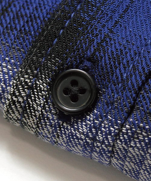 Luv maison（ラブメゾン）の「Luvフーデッドチェックシャツ（シャツ/ブラウス・メンズ・ブラック/ブルー/レッド・L/M）」の10枚目の写真