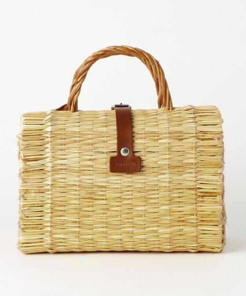 BEAUTY&YOUTH UNITED ARROWS(ビューティーアンドユースユナイテッドアローズ)の「<TOINO ABEL>レザーベルトバスケット ◆(かごバッグ・レディース・ナチュラル・FREE)」の3枚目の写真