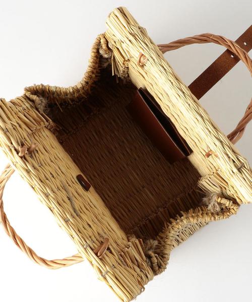 BEAUTY&YOUTH UNITED ARROWS(ビューティーアンドユースユナイテッドアローズ)の「<TOINO ABEL>レザーベルトバスケット ◆(かごバッグ・レディース・ナチュラル・FREE)」の12枚目の写真