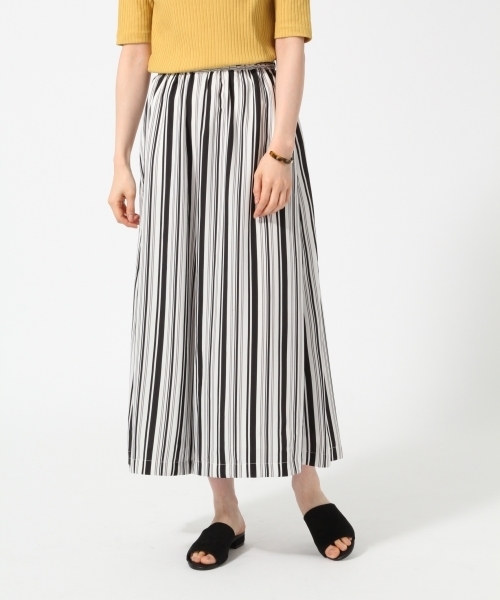 GLOBAL WORK(グローバルワーク)の「ストライプパンツ/759077(その他パンツ・レディース・ネイビー/ベージュ/ホワイト・FREE)」の7枚目の写真