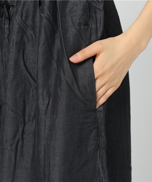 niko and...（ニコアンド）の「テンセルレースアップガウチョ【niko and ...】（その他パンツ・レディース・カーキ/ネイビー/ブラック/ベージュ・4/3）」の6枚目の写真