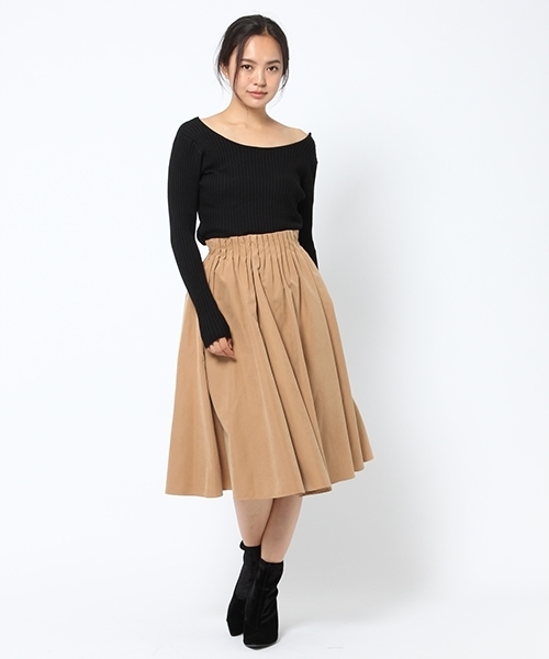 laboratory work(ラボラトリーワーク)の「2WAYネックリブニットプルオーバー(ニット/セーター・レディース・ホワイト/ブラック/ラベンダー/ブラウン系その他・MEDIUM)」の13枚目の写真