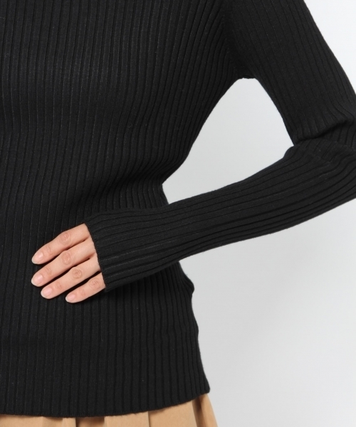 laboratory work(ラボラトリーワーク)の「2WAYネックリブニットプルオーバー(ニット/セーター・レディース・ホワイト/ブラック/ラベンダー/ブラウン系その他・MEDIUM)」の21枚目の写真