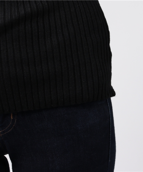 laboratory work(ラボラトリーワーク)の「2WAYネックリブニットプルオーバー(ニット/セーター・レディース・ホワイト/ブラック/ラベンダー/ブラウン系その他・MEDIUM)」の6枚目の写真