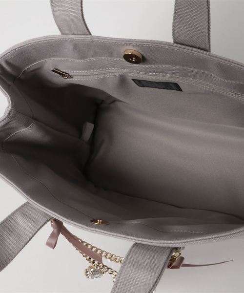 JILL by JILL STUART（ジルバイジルスチュアート）の「ジュエルリボントートバッグ（トートバッグ・レディース・ブラック/グレー/ピンク/グレー系その他/ネイビー・ﾌﾘ-）」の8枚目の写真