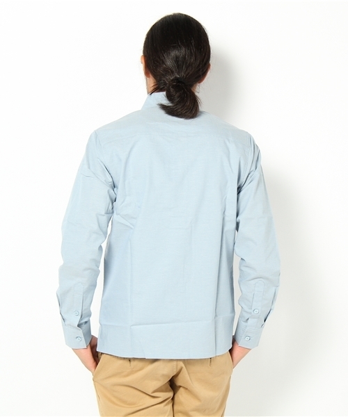 adidas Originals（アディダスオリジナルス）の「アディダス オリジナルス 白シャツ <adidas L/S SHIRTS>（シャツ/ブラウス・メンズ・ホワイト/ブルー・SMALL/MEDIUM/LARGE/X-LARGE）」の4枚目の写真